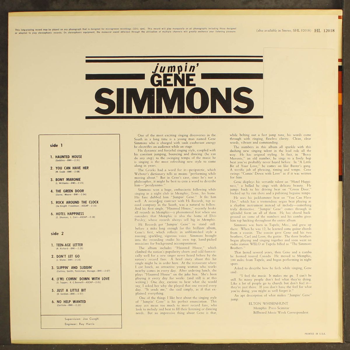 jumpin' gene simmons by JUMPIN' GENE SIMMONS