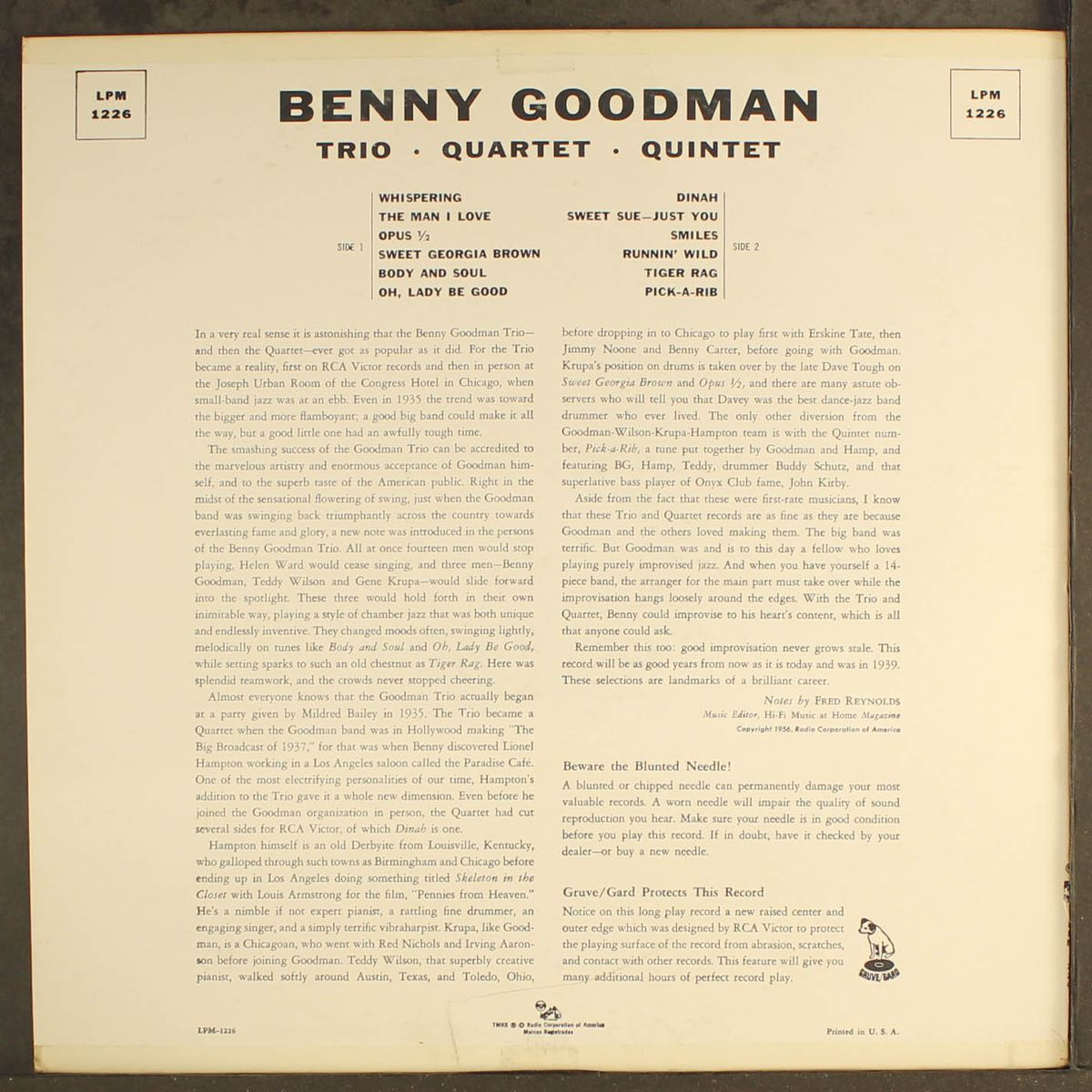 trio-quartet-quintet by BENNY GOODMAN