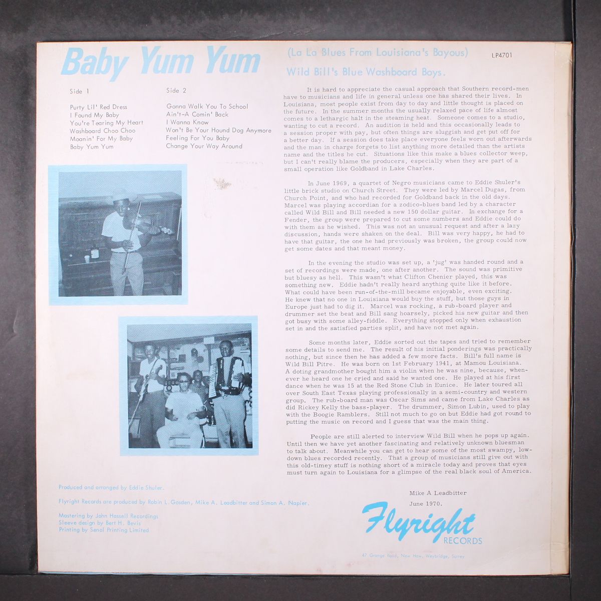baby yum yum by WILD BILL'S BLUE WASHBOARD BOYS