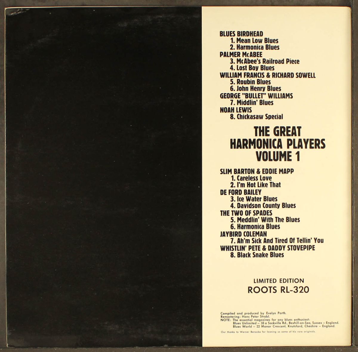 the great harmonica players, vol. 1 by VARIOUS