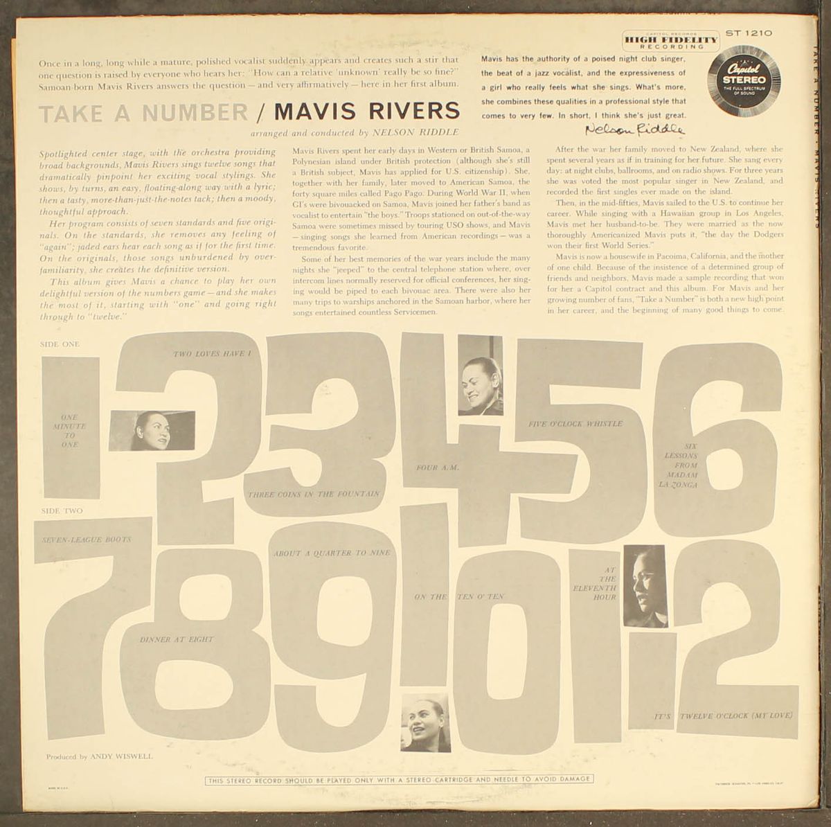 take a number by MAVIS RIVERS