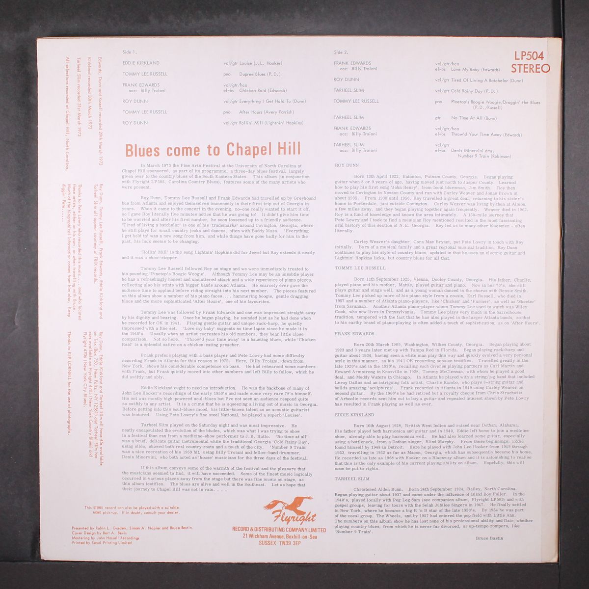 blues come to chapel hill by VARIOUS