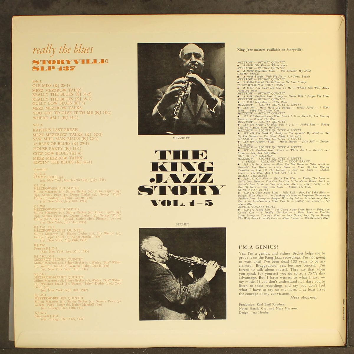 really the blues by MEZZROW-BECHET QUINTET