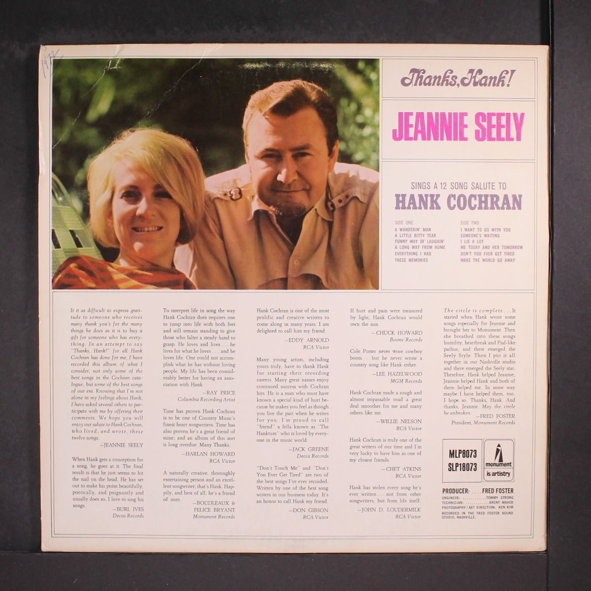 thanks, hank! by JEANNIE SEELY
