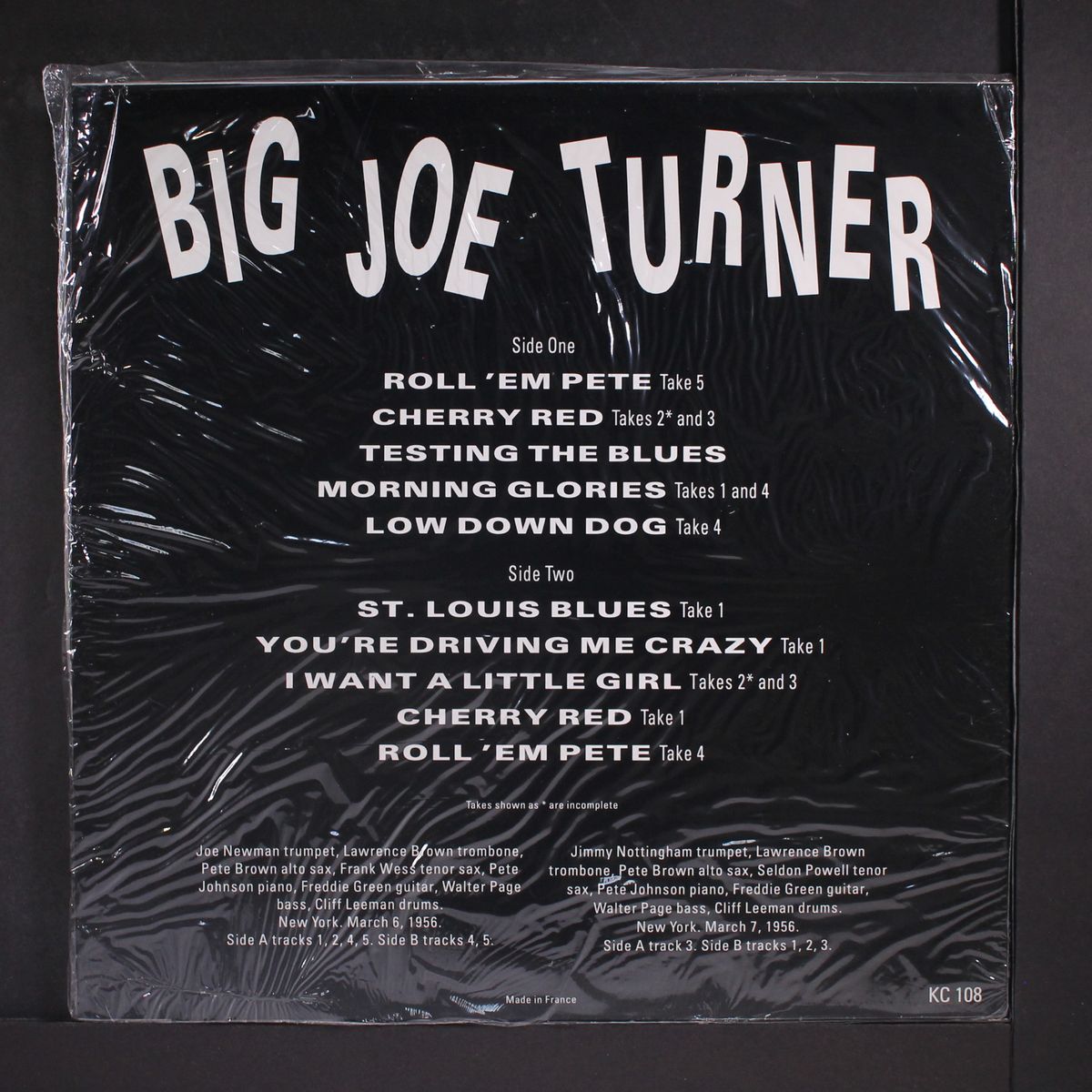 the 1956 boss of the blues sessions by JOE TURNER