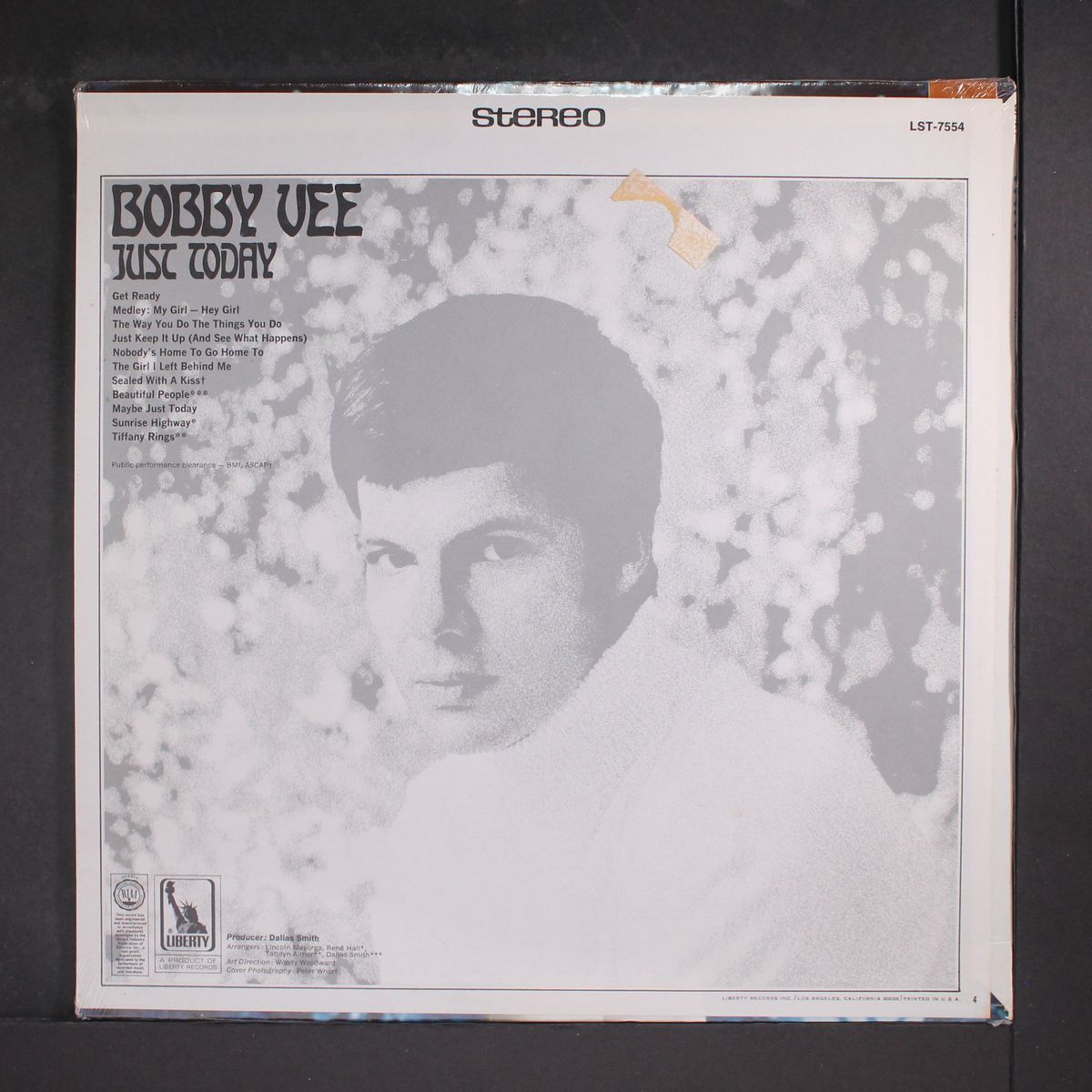 just today by BOBBY VEE