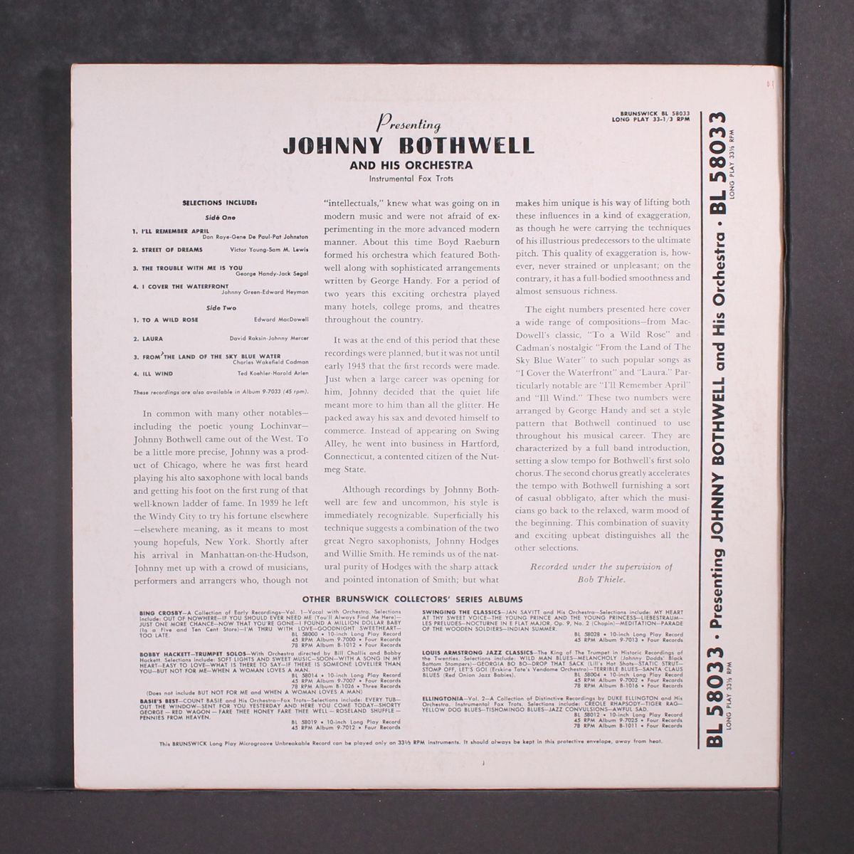 presenting by JOHNNY BOTHWELL