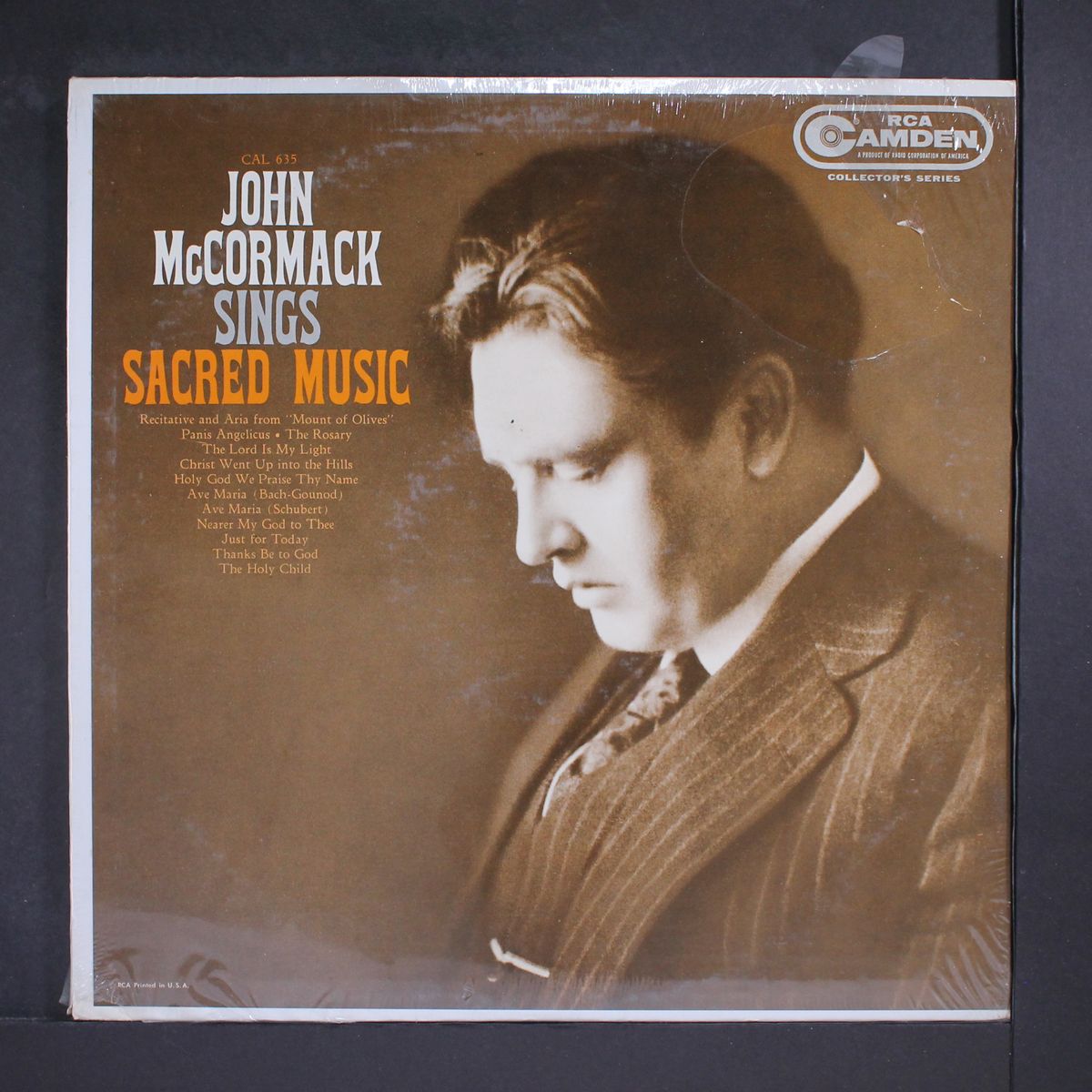 sings sacred music by JOHN MCCORMACK