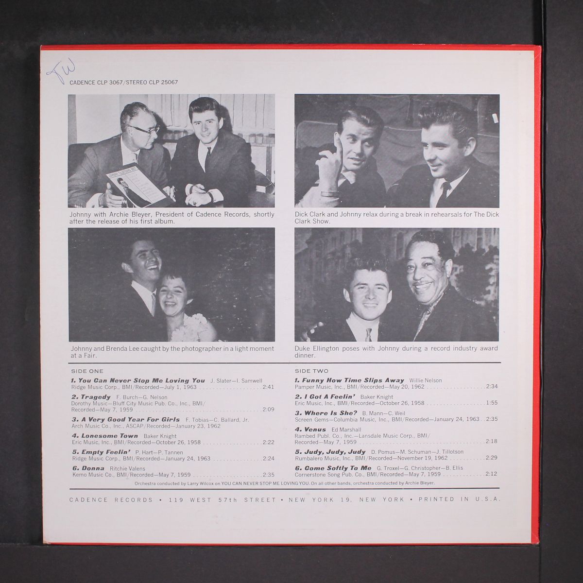 you can never stop me loving you by JOHNNY TILLOTSON
