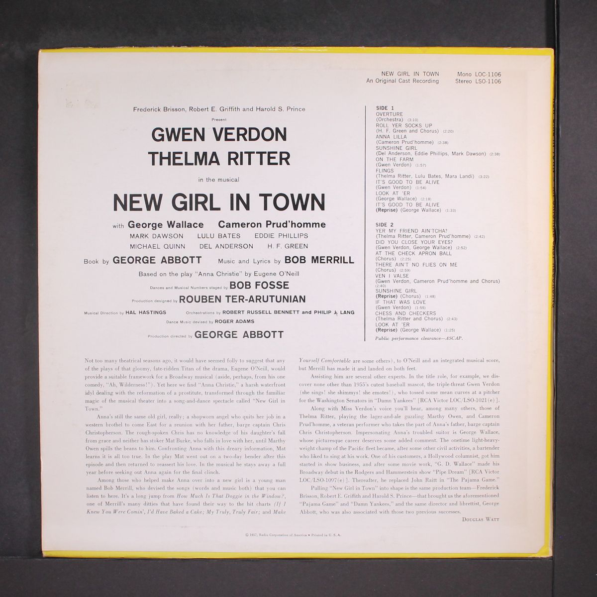 new girl in town by ORIGINAL CAST