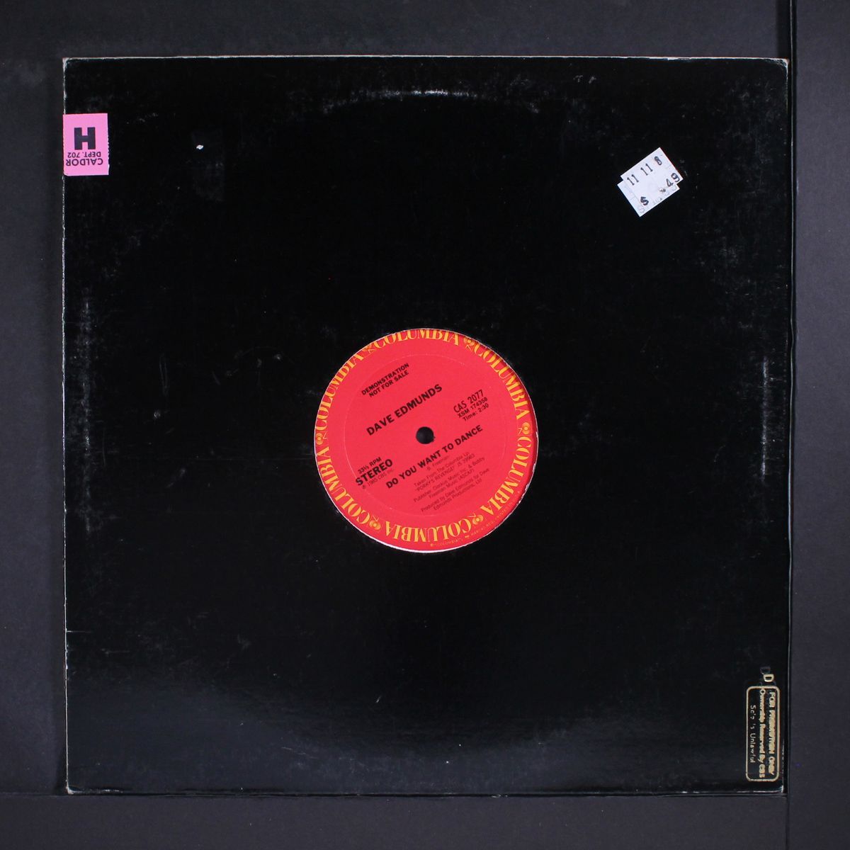 do you want to dance / same by DAVE EDMUNDS