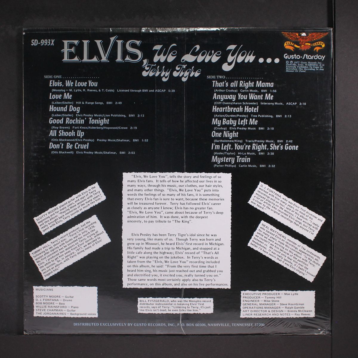 elvis, we love you by TERRY TIGRE