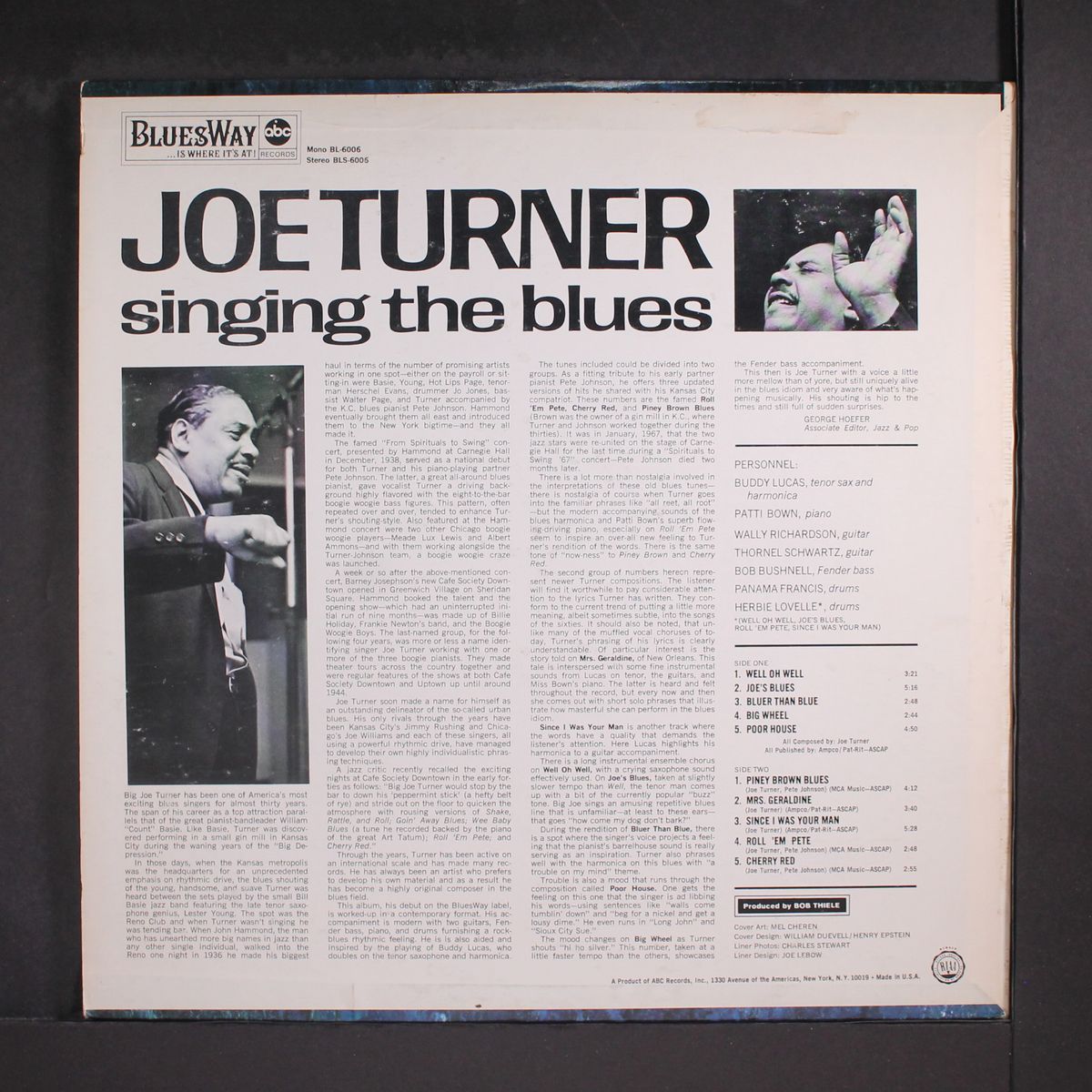 singing the blues by JOE TURNER