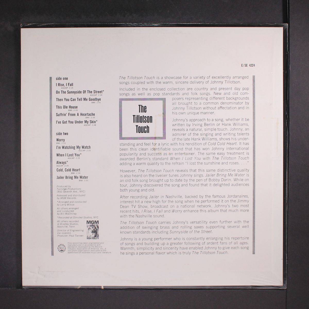 the tillotson touch by JOHNNY TILLOTSON