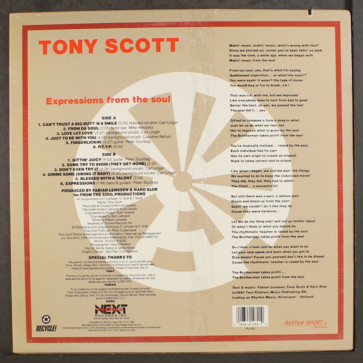 expressions from the soul by TONY SCOTT