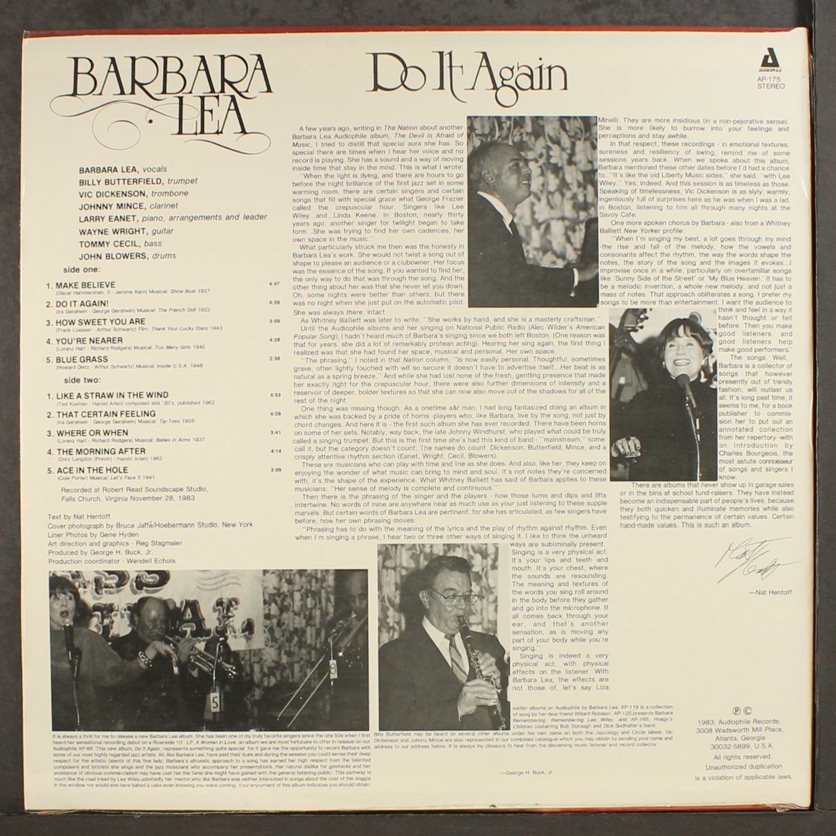 do it again by BARBARA LEA