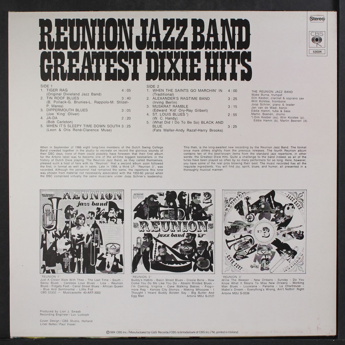 greatest dixie hits by REUNION JAZZ BAND