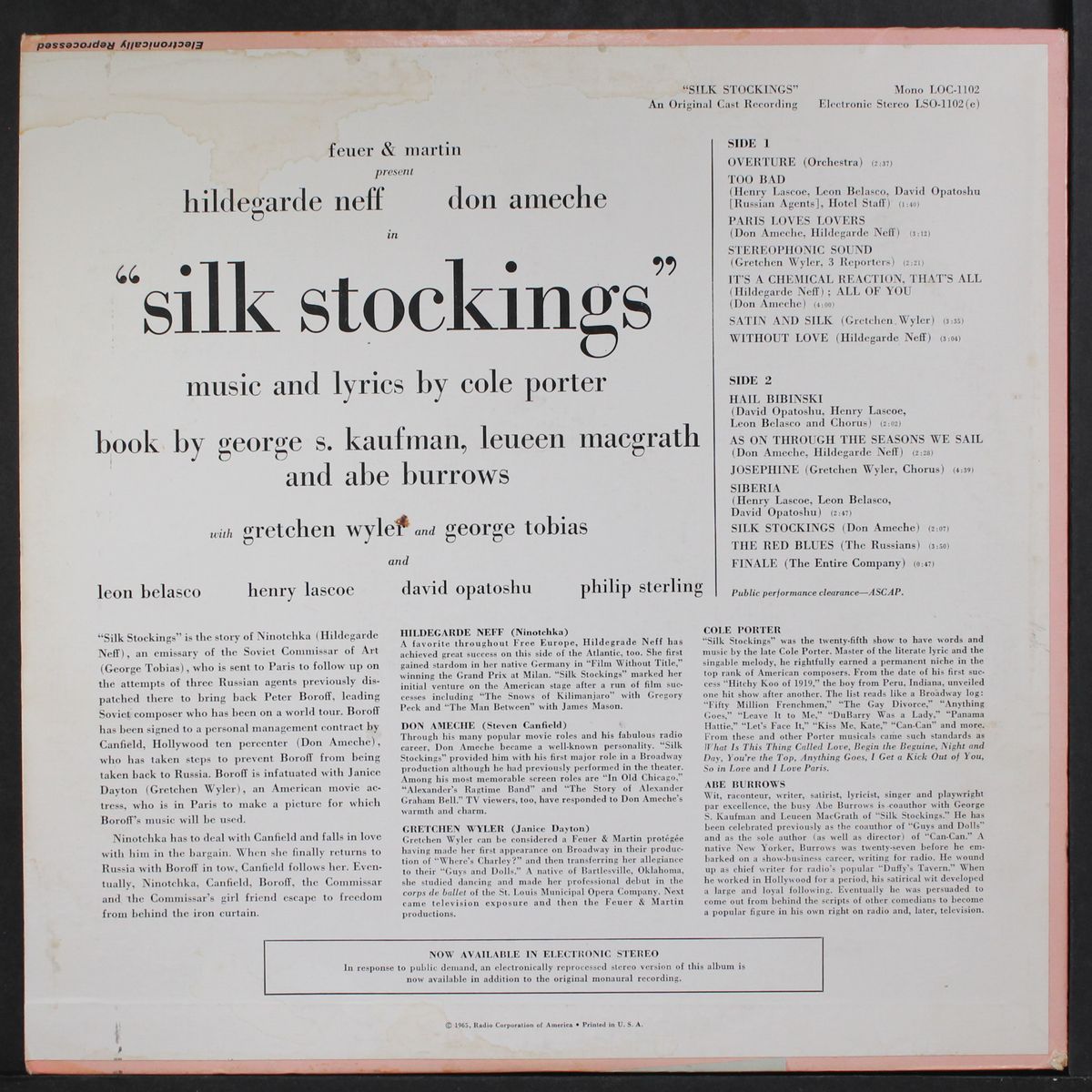 silk stockings by ORIGINAL CAST