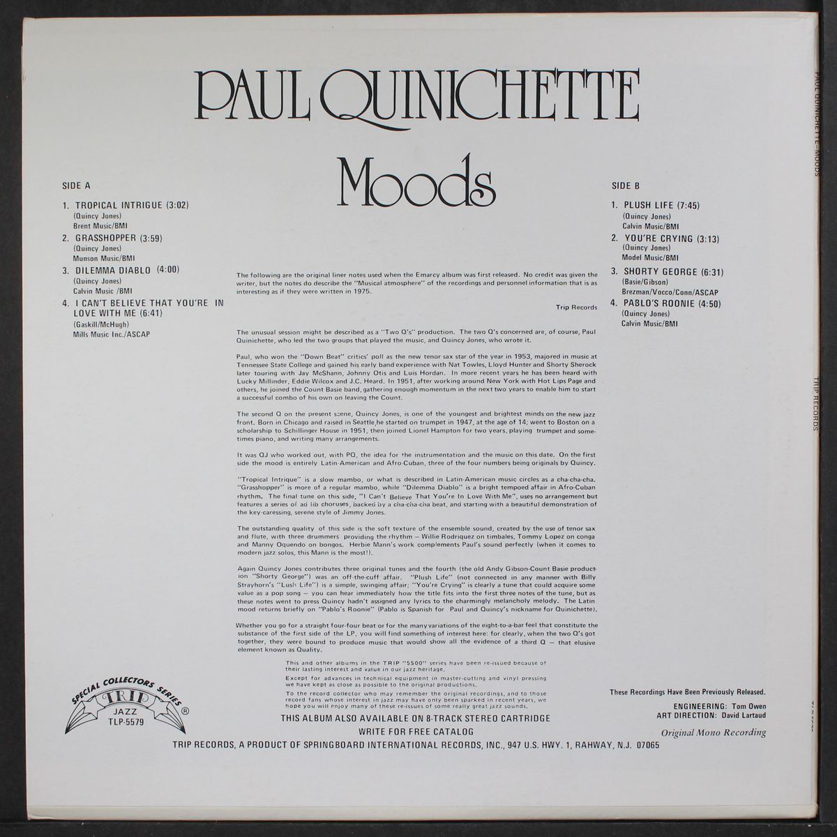 1955 by PAUL QUINICHETTE