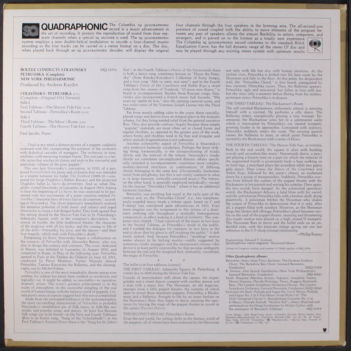 stravinsky: petroushka by PIERRE BOULEZ