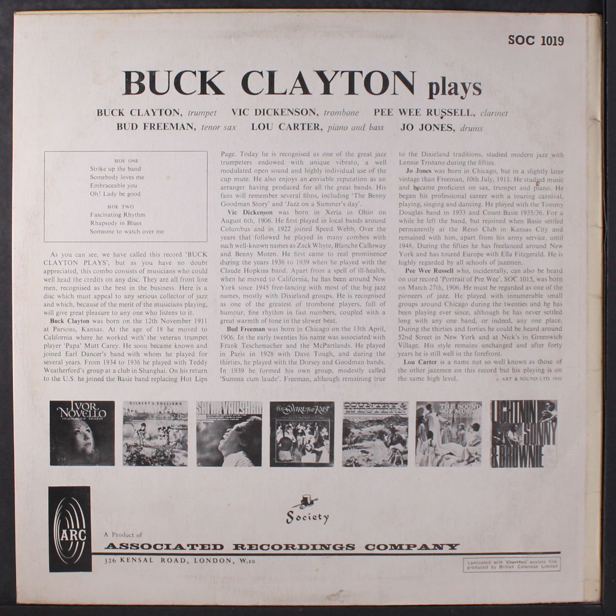 plays by BUCK CLAYTON