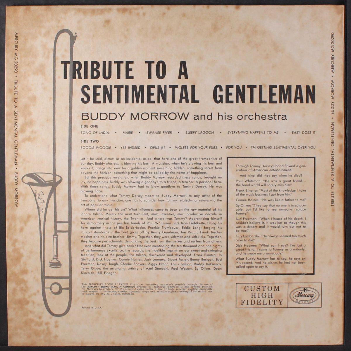 plays tommy dorsey by BUDDY MORROW