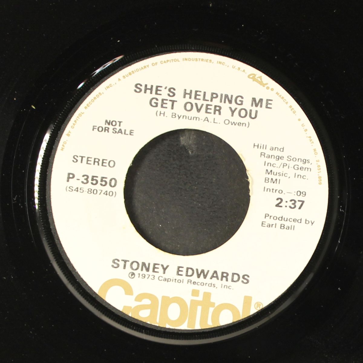 you're a believer / she's helping me get over you by STONEY EDWARDS