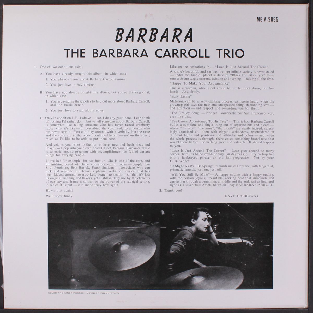 barbara by BARBARA CARROLL