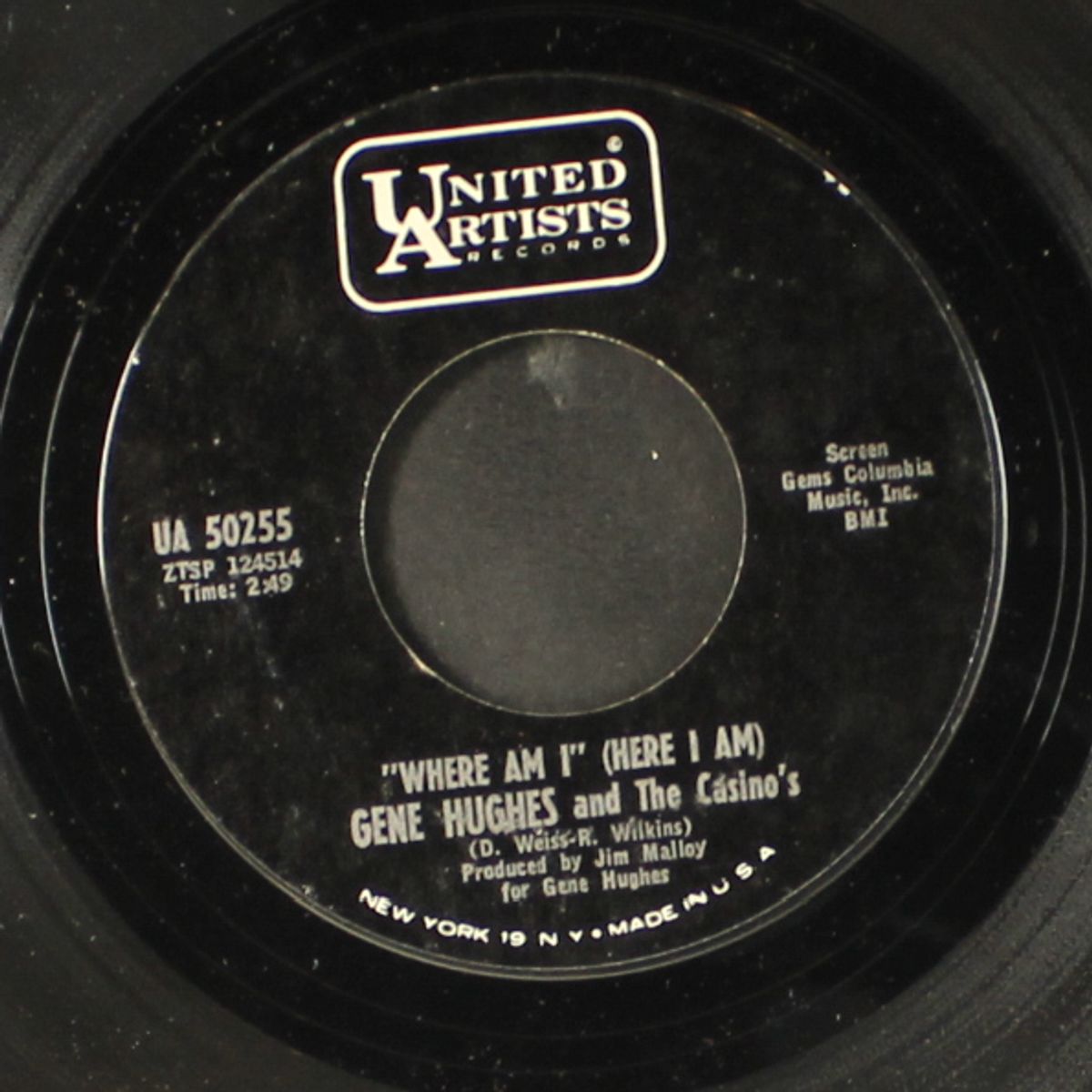 where am i / peggy by GENE HUGHES