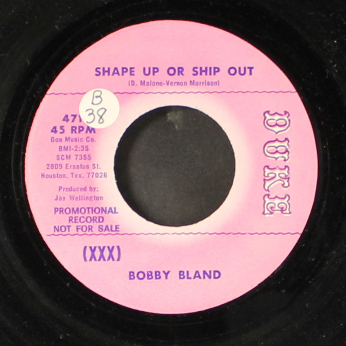 shape up or ship out by BOBBY BLAND