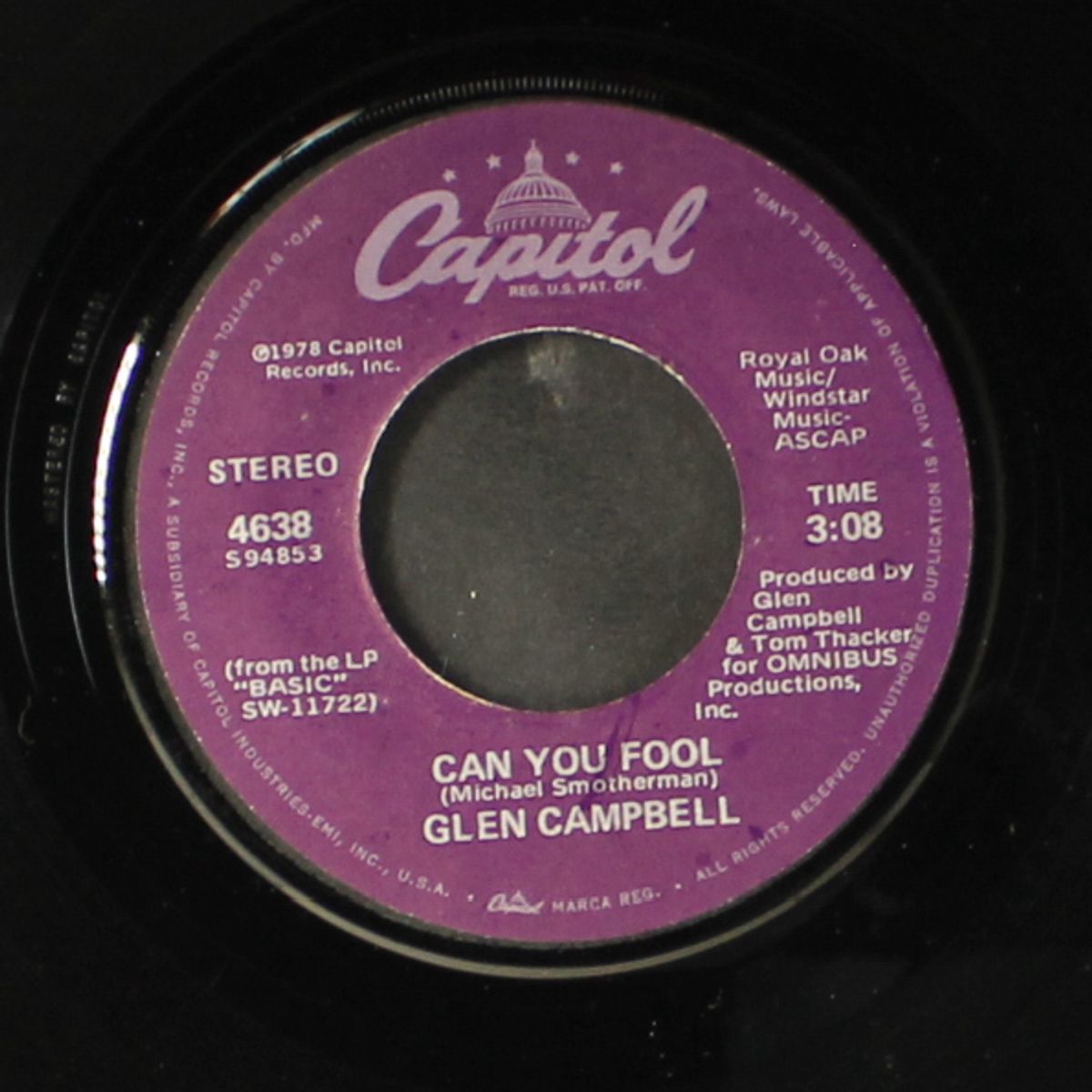 can you fool / let's all sing a song about it by GLEN CAMPBELL