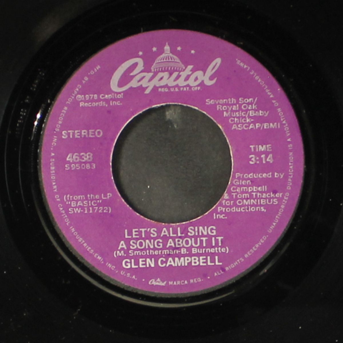 can you fool / let's all sing a song about it by GLEN CAMPBELL
