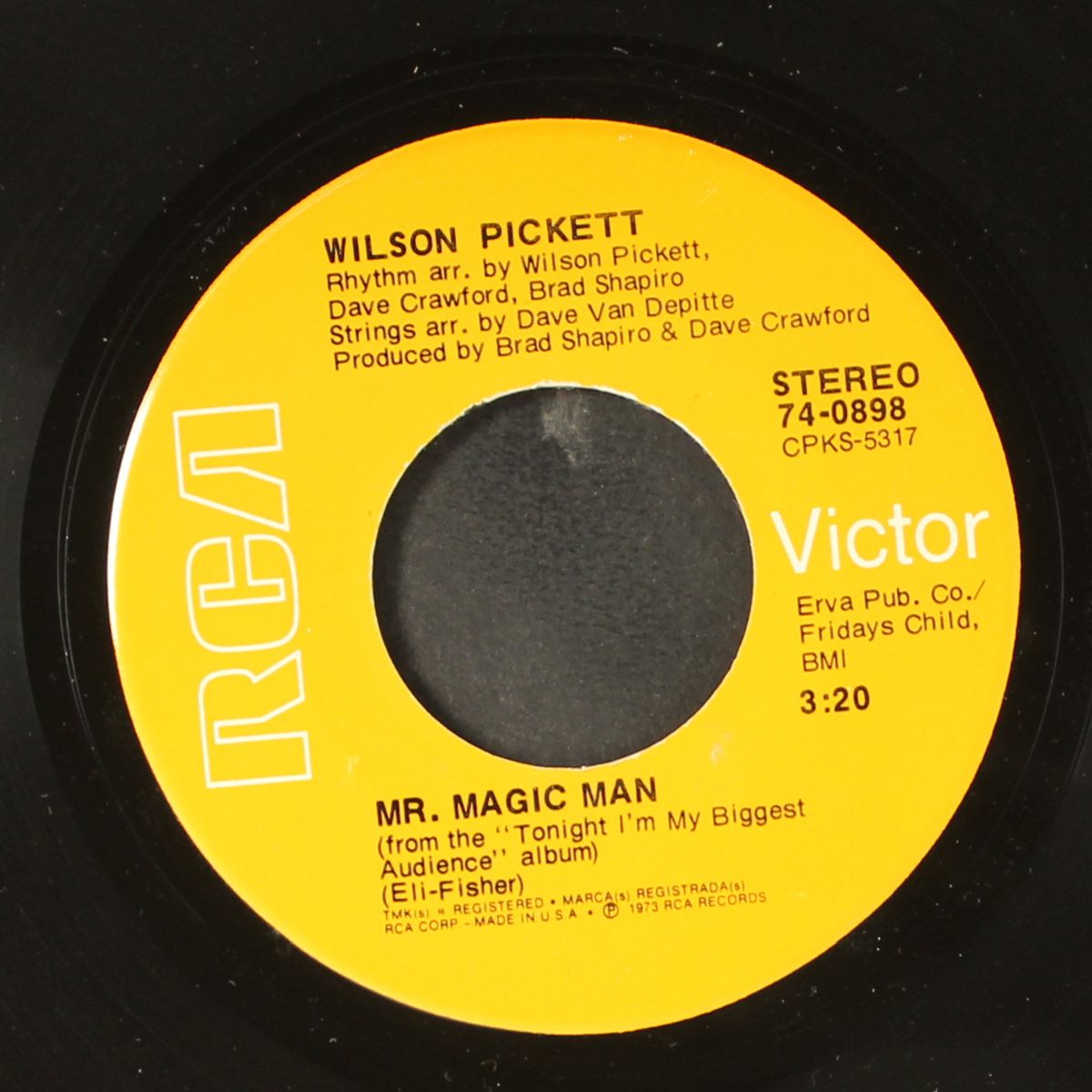 mr. magic man / i sho' love you by WILSON PICKETT