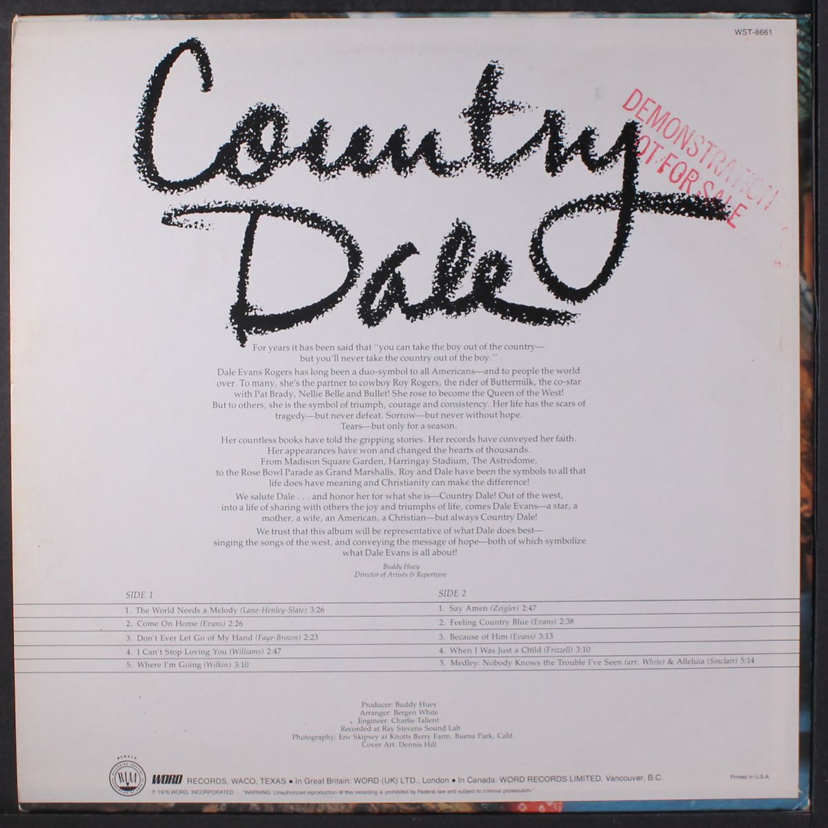 country dale by DALE EVANS