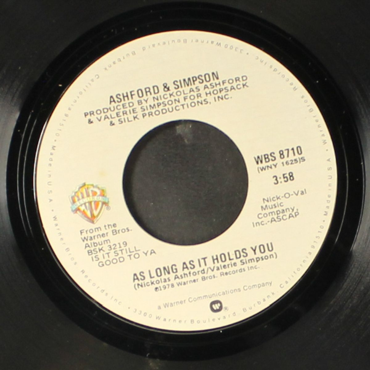 is it still good to ya / as long as it holds you by ASHFORD & SIMPSON