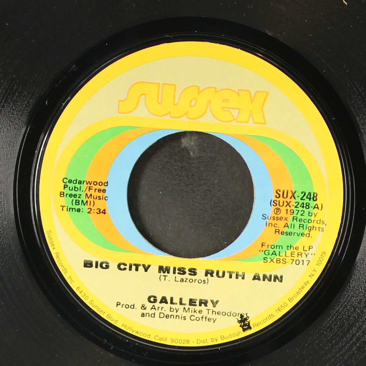 big city miss ruth ann / lover's hideaway by GALLERY
