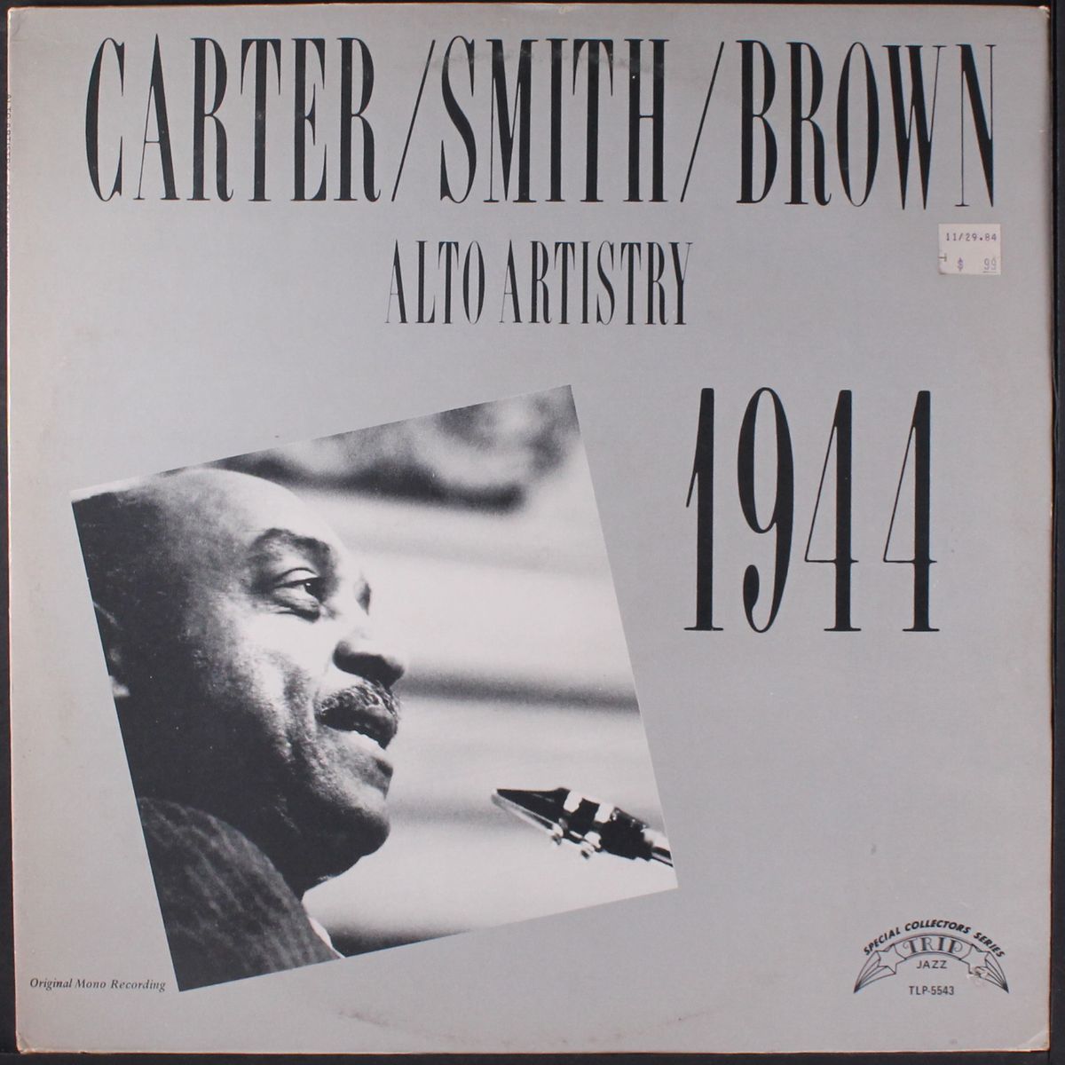 alto artistry by BENNY CARTER/WILLIE SMITH, PETE BROWN