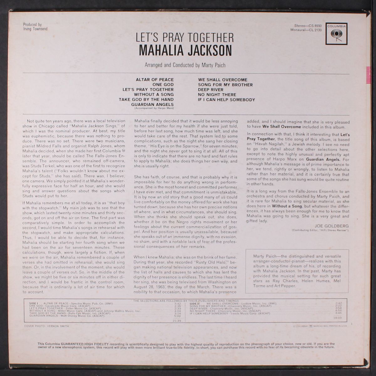 let's pray together by MAHALIA JACKSON