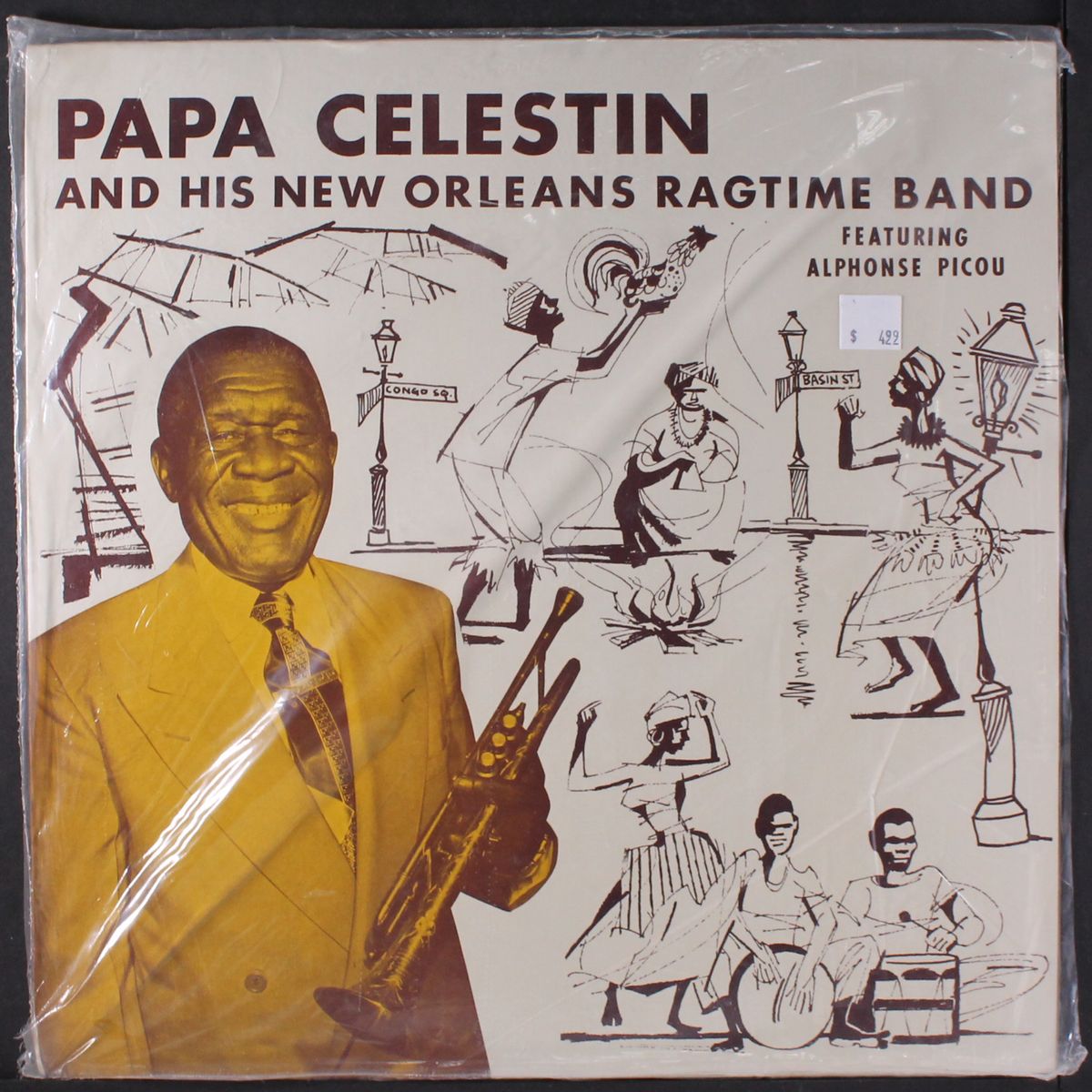 and his new orleans ragtime band by PAPA CELESTIN