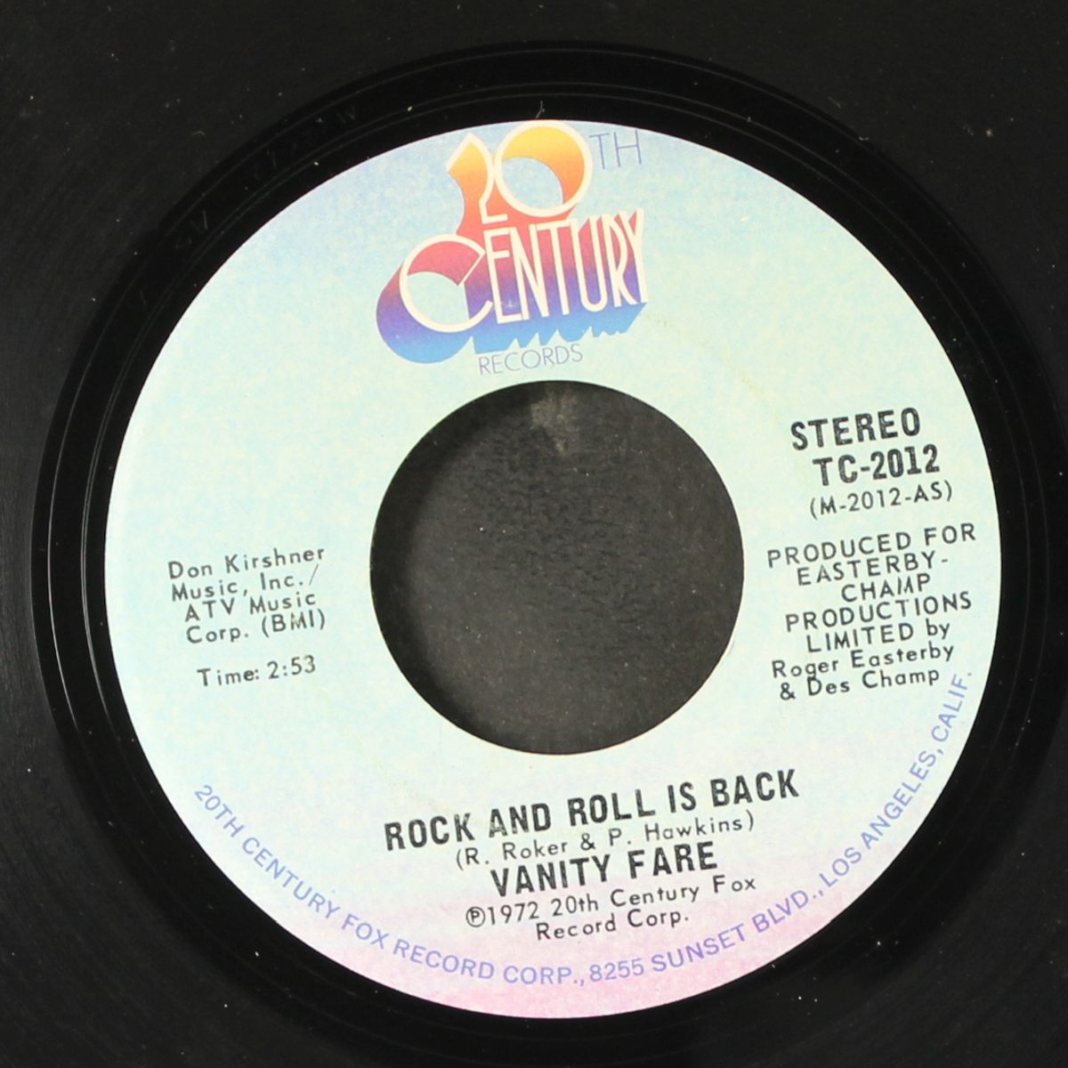 rock and roll is back by VANITY FARE
