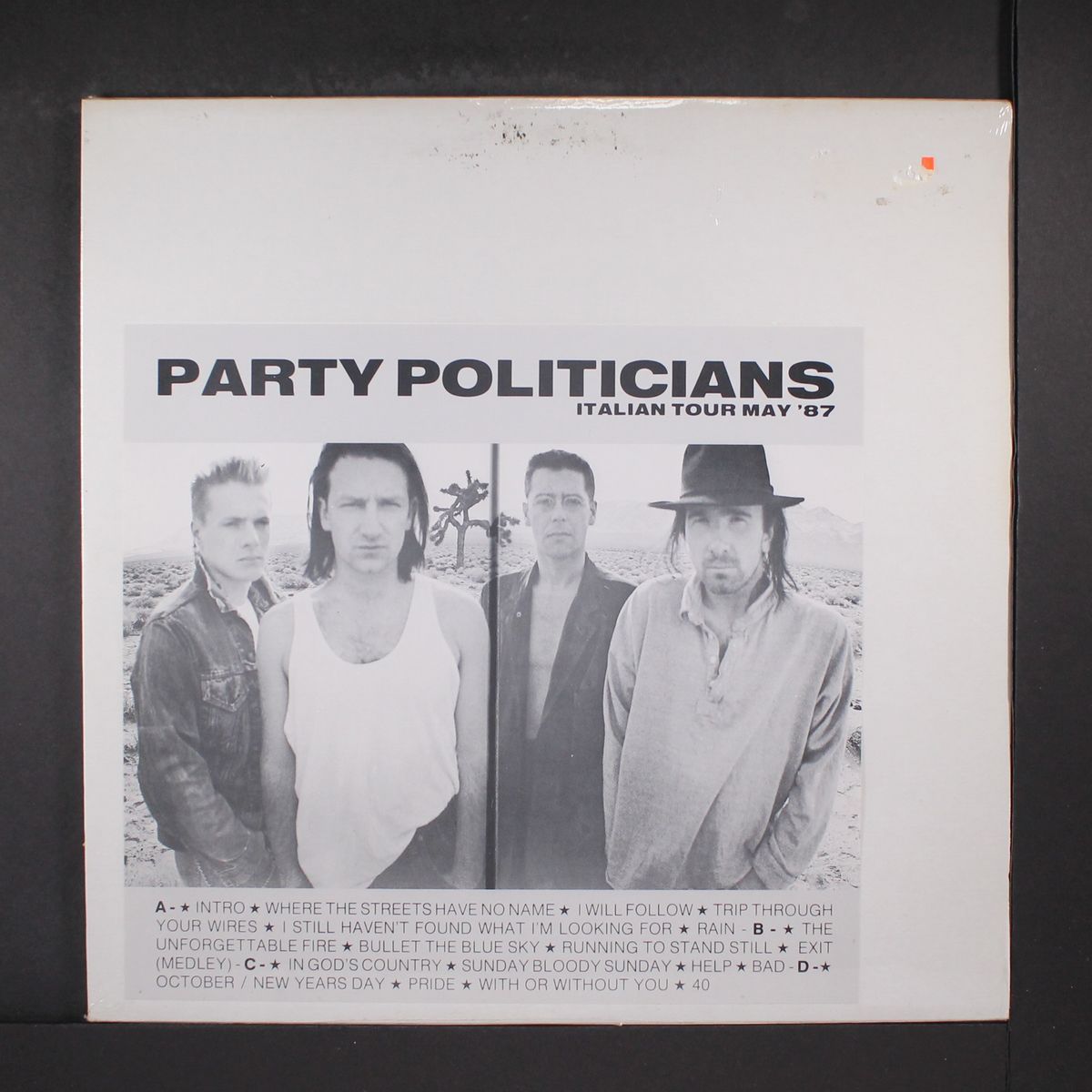 party politicians italian tour may 87 by U2
