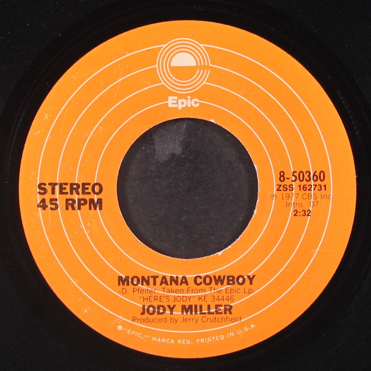 spread a little love around / montana cowboy by JODY MILLER