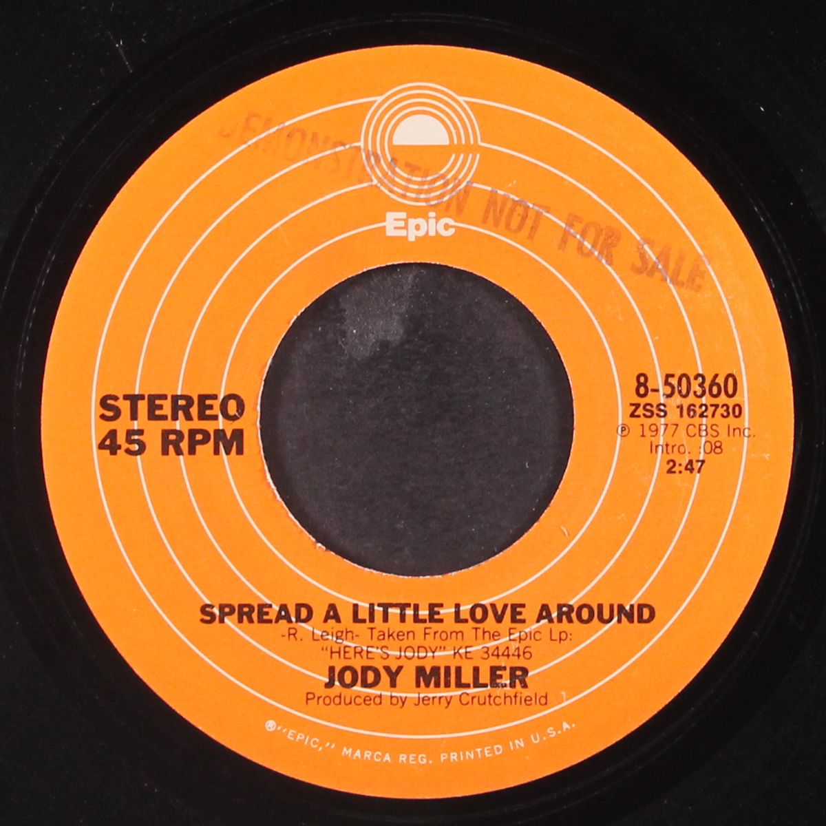 spread a little love around / montana cowboy by JODY MILLER