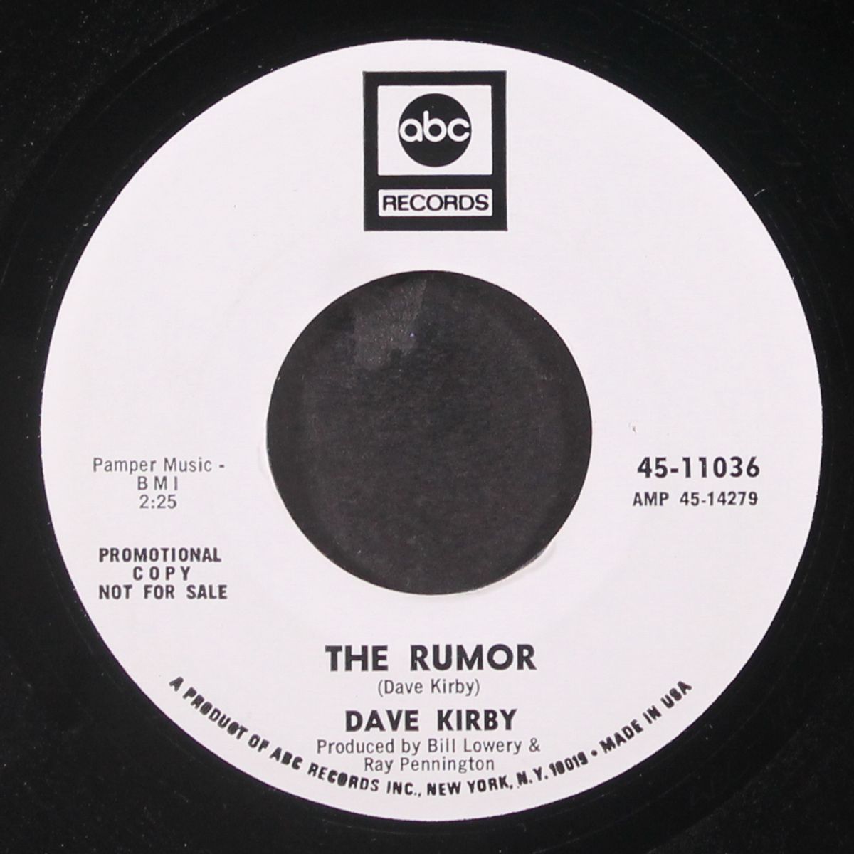 overnight / the rumor by DAVE KIRBY