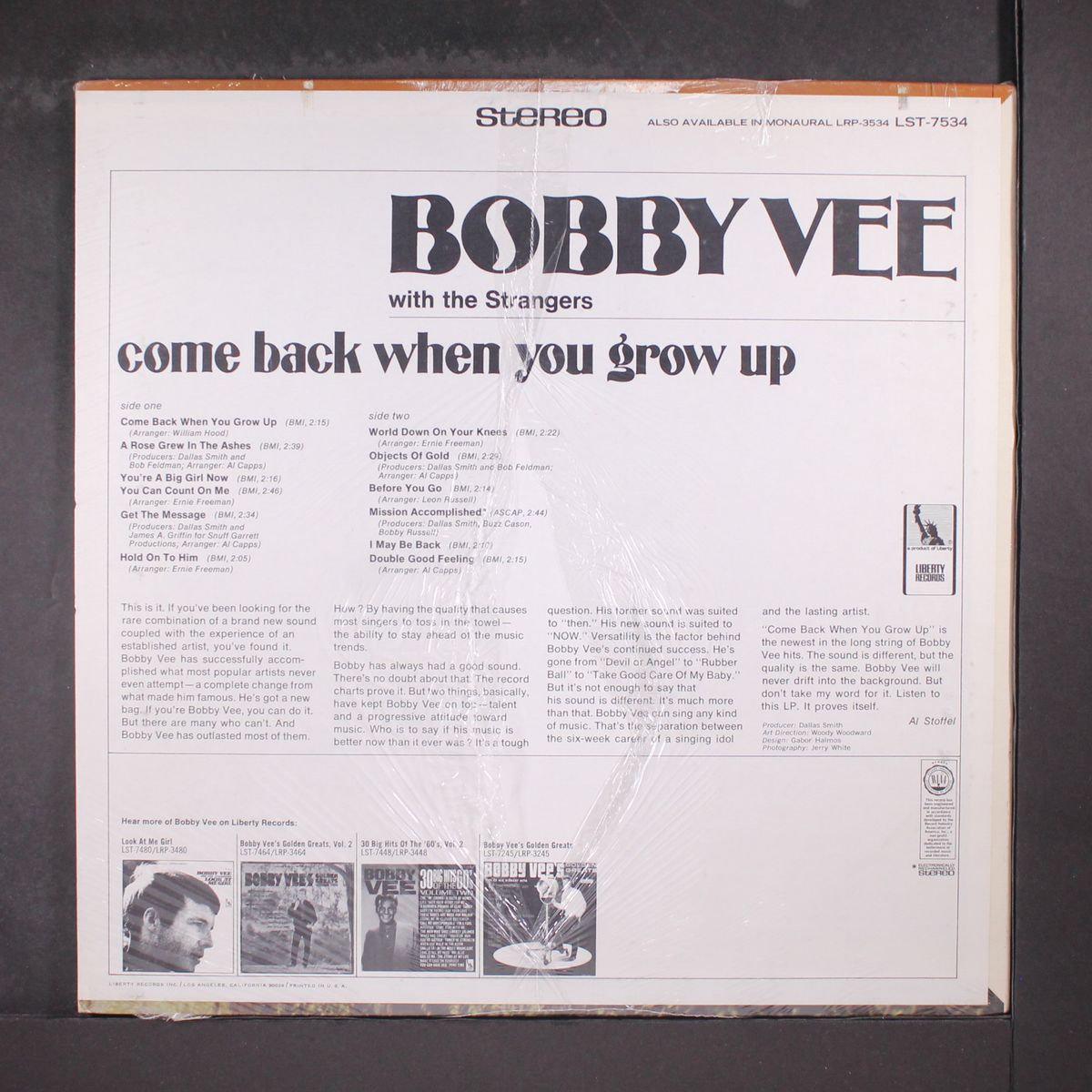 come back when you grow up by BOBBY VEE