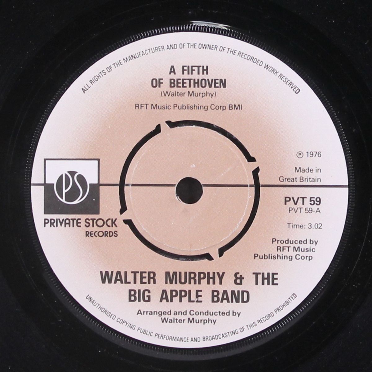 a fifth of beethoven / california strut by WALTER MURPHY & BIG APPLE BAND