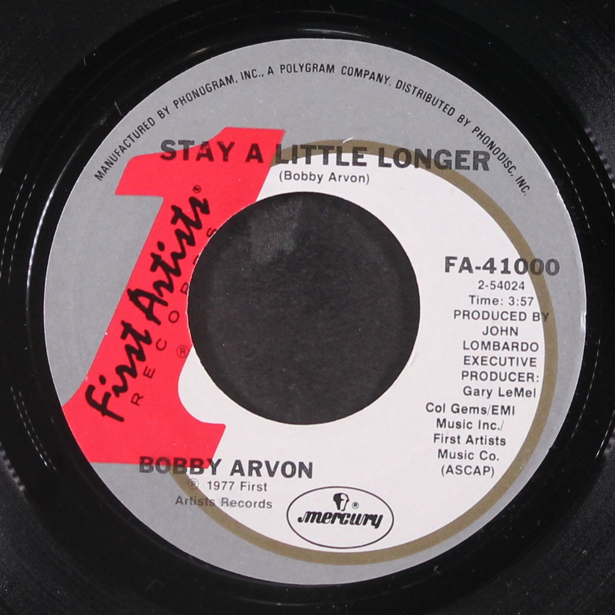 until now / stay a little longer by BOBBY ARVON