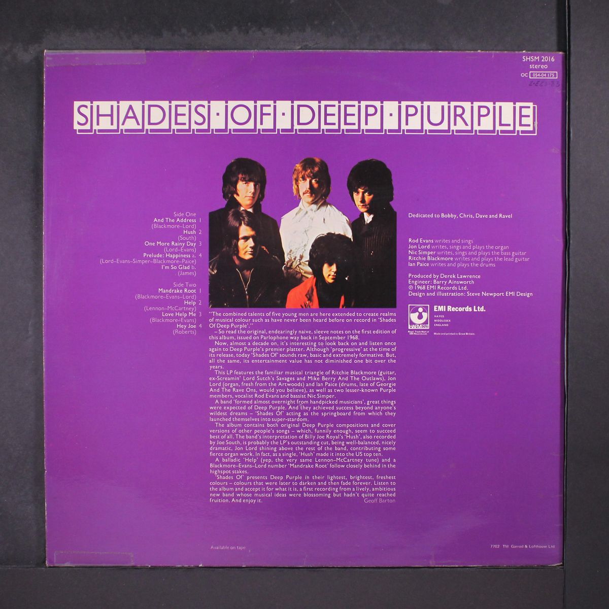 shades of by DEEP PURPLE