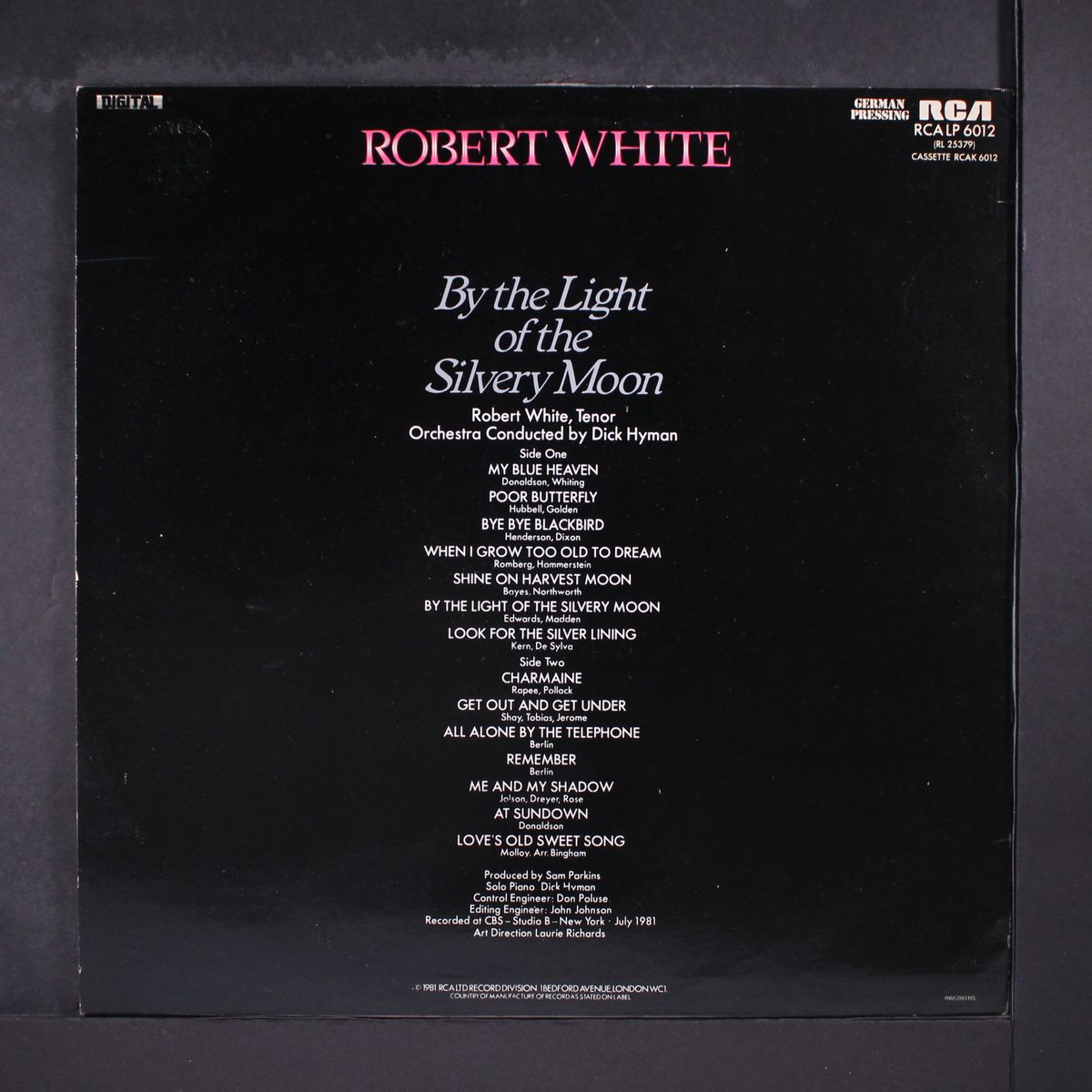 by the light of the silvery moon by ROBERT WHITE