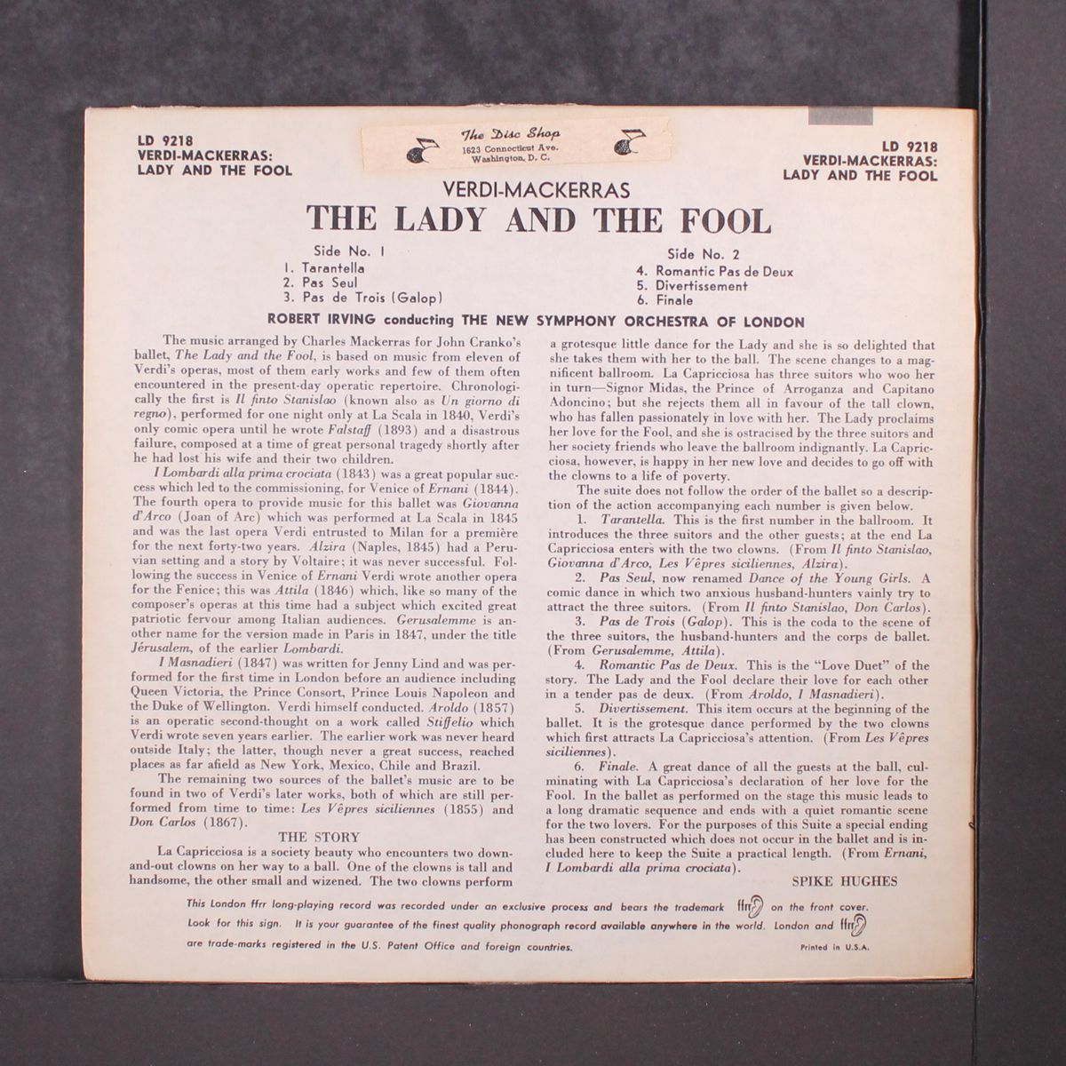 the lady and the fool by ROBERT IRVING